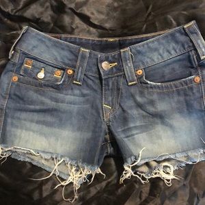 True Religion short jean shorts